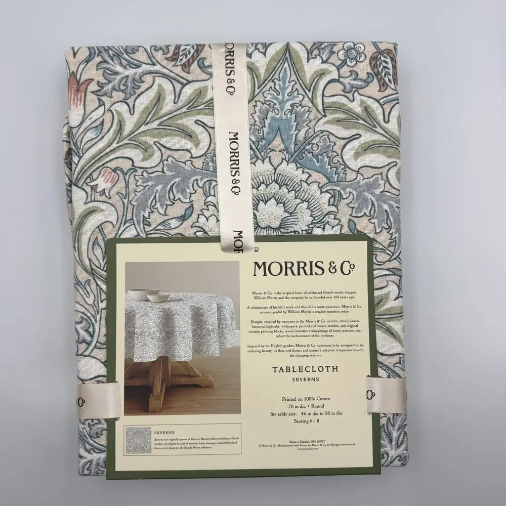 William Morris & Co Severne Round Tablecloth 70
